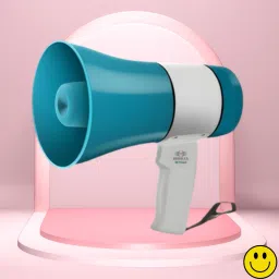 Handheld Megaphone with Siren, Microphone & Rechargeable for Outdoor EventsB12 Megaphone Portable Megaphone Siren Loudspeaker Function &Long Battery BackupI12 Outdoor PA System-21