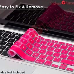 J Keyboard Cover Protector for MacBook Air 13" A2179, A2337 M1 Chip Premium Keyboard(Year 2020+) (Pink) Keyboard Skin image 3