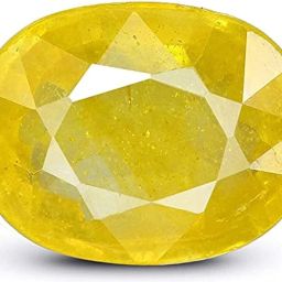 10.25 Ratti Pukhraj Yellow Sapphire Gem Stone Ring With Lab Certificate Stone Ruby Brass Plated Ring-image-16