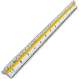 1 PCS Triangular Architect Scale Ruler Color Coded Tri Scale (30CM) Ruler-39