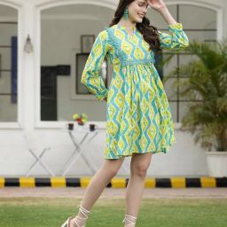Women Fit and Flare Maroon, White Above Knee/Mid Thigh Length Dress-image-76