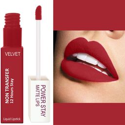 FORFOR Powerstay Set Of 3 Liquid Matte Lipsticks - Cocoa Brown, Mauve Matte, Peppy Red image 3