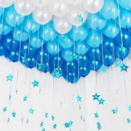 Solid Hd/Metalic 200 Dark Blue,Light Blue,White Balloons For Party/Birthday Decoration Balloon-19