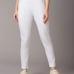 Women Skinny High Rise Black Jeans-image-27