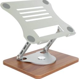 Voltaura J31 Portable Laptop Stand, Adjustable Alloy Laptop Riser, Foldable Stand Stainless Steel Desk Stand Laptop Stand Compatible with Universal Laptops-image-93