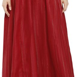 Women Regular Fit Maroon Cotton Blend Trousers-image-75