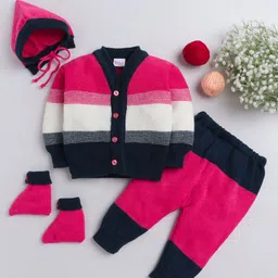Little Angels Boys Pack Of 4 Knitted Baby Apparel Gift Set-22