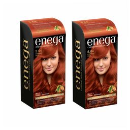 Enega Set Of 2 No Ammonia Hair Colour-150ml Each- Copper Red-5