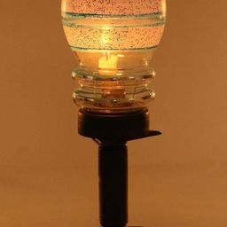 SOMIL Transparent Blue Print Glass Decorative Table Lamp-image-43