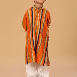The Mini Trunk Boys Striped Kurta with Pyjama-46