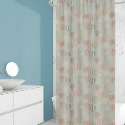 ArtzFolio Grey & Pink Printed Shower Curtains-image-65