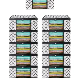 AMAK INC Black Fabric Multi-Utility Wardrobe Organisers-picture-25