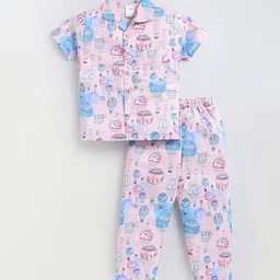 NAUTI KIDZ Boys Cotton Printed Night suit-picture-6