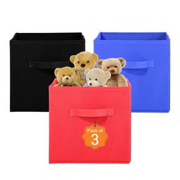 Kuber Industries Black Set of 3 Regular Multi-Utility Organisers-18