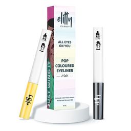 Elitty Set Of 2 Long Lasting & Smudge Proof Eyeliner- 4 ml Each- Black - Yellow-36