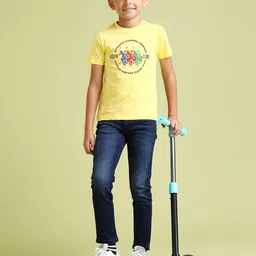 U.S. Polo Assn. Kids Boys Brand Logo Printed Pure Cotton T-shirt-picture-37