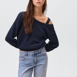 MANGO Girls Cotton Off-Shoulder Pullover-picture-10