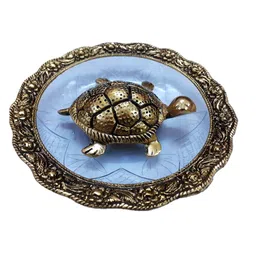 Afterstitch Gold-Toned Tortoise Turtle Figurine Showpiece-image-46