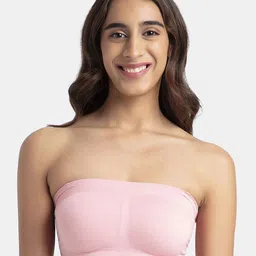 Jockey Wirefree Padded Micro Touch Nylon Bandeau Bra with Removable Pads-1545-picture-26