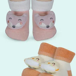 Baby Moo Girls Cotton Booties-picture-24