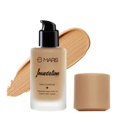 MARS High Coverage Blemish Free Liquid Matte Foundation 40ml - 6.5-28