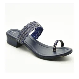 HardWood Women Leather Open Toe Block Heels-image-103