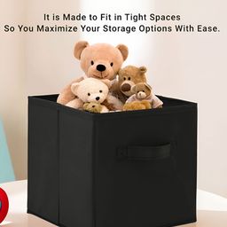 Aura Pink Set of 3 Regular Square Foldable & Multipurpose Wardrobe Storage Box Organizer image 3