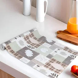 LooMantha Grey Printed Water Resistant Shelf Liner Organisers-44