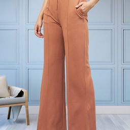 all about you Women Flared High-Rise Formal Trousers-image-81