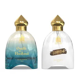 ADILQADRI Set Of 2 White Oudh & Oudh Al Hashmi Long Lasting Eau De Parfum- 50 ml Each-19