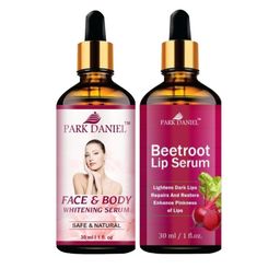 Park Daniel Set of Beetroot Lip Serum & Face-Body Whitening Serum - 30 ml each-38