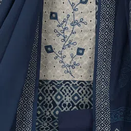 KAMI KUBI Embroidered Pure Cotton Unstitched Dress Material-picture-15