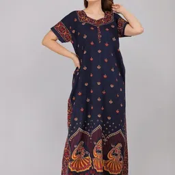 AAKARSHANA Printed Maxi Nightdress-picture-2