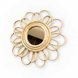 STAPLE EAST Brown Daisy Rattan Mirror-image-63