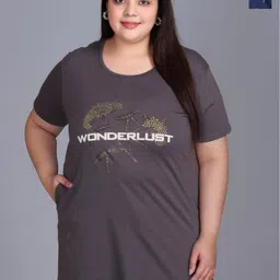 IN Love Pack Of 2 Plus Size Cotton Printed T-Shirt with Pocket-image-59