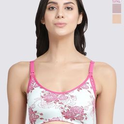 Inner Sense Organic Cotton Antimicrobial Women Feeding Bra Pack of 3-picture-22