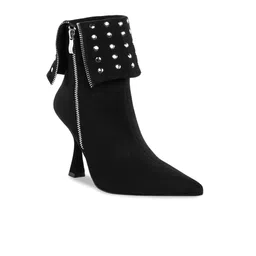London Rag Women Stud Embellished Foldover Boots-image-54