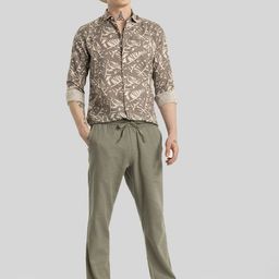 Snitch Men Smart Slim Fit Trousers-image-80