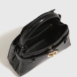 CORSICA Textured Structured Sling Bag With Quilted-image-32