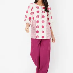 max Women Polka Dot Printed Kurti-12