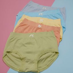 Stem Rope Pack of 5 Mid-Rise Hipster Briefs SR_WhiteBowPanty_C5_Multicolor_M-picture-20