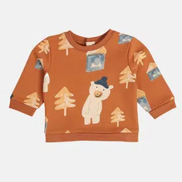 MINI KLUB Boys Tree Printed Full Sleeves Sweatshirt-picture-30
