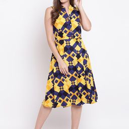 DressBerry Floral Print Crepe A-Line Maxi Dress-image-17