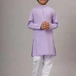 TAHVO Boys Regular Kurta with Trousers-picture-12
