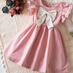 INCLUD Girls Bow Detail Fit & Flare Dress-image-54