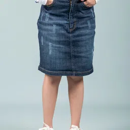 TWEENY MINI Girls Knee-Length Straight Skirt-image-67