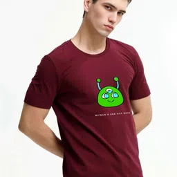 Enciger Men Printed Applique T-shirt-image-51