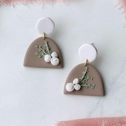 VMA PLAY FASHION Brass-Plated Geometric Drop Earrings-image-79