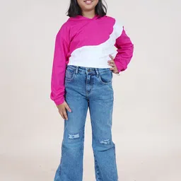 KiddoPanti Girls T-shirt with Trousers-image-54