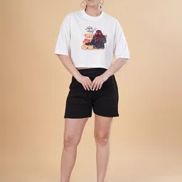 BAESD Printed Round Neck T-Shirt With Shorts-image-59
